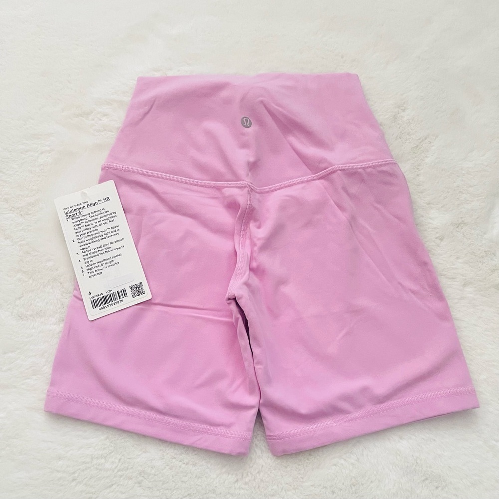 Lululemon Align Light Pink Shorts 6” - Picture 4 of 9